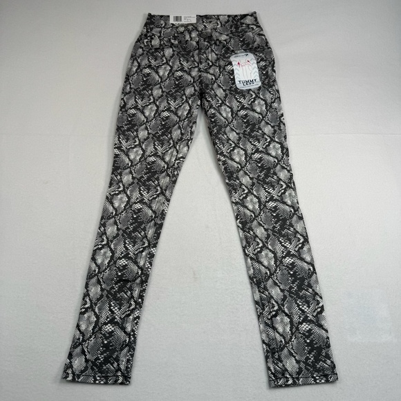 Seven 7 Tummyless Skinny Jeans SZ 4 High Rise Snake Skin NWT - Picture 2 of 16